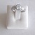 Silver ring with zirconia