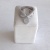 Silver ring with zirconia